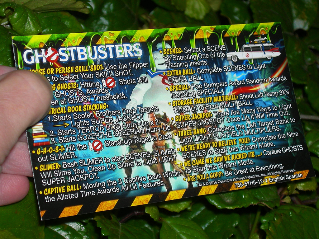Details about   Ghostbusters Slime Pinball Apron Cards 