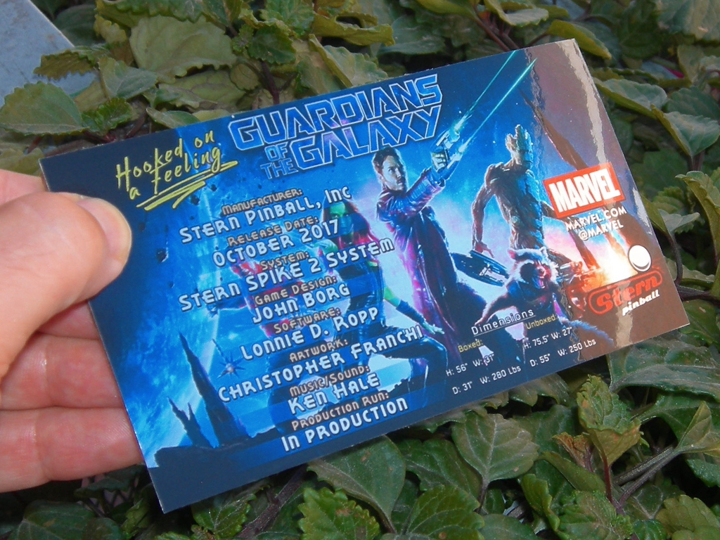 Guardians Of The Galaxy Custom Pinball Card Crew print1