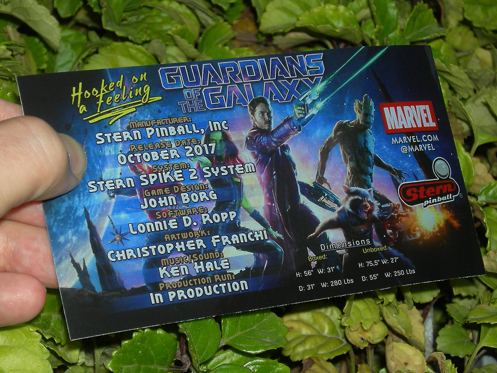 Guardians Of The Galaxy Custom Pinball Card Crew print3c