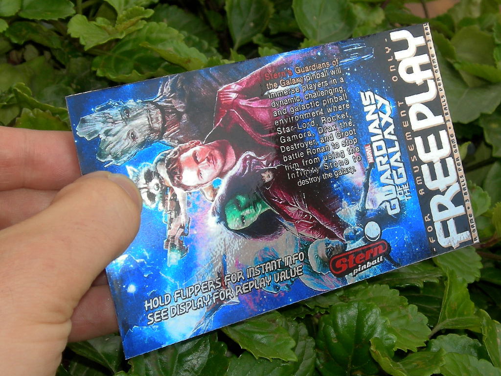 Guardians Of The Galaxy Custom Pinball Card Free Play print2