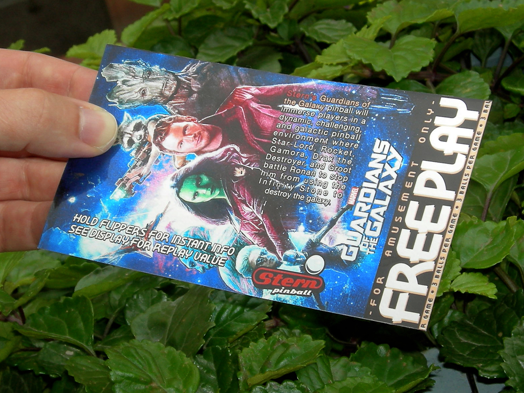 Guardians Of The Galaxy Custom Pinball Card Free Play print3