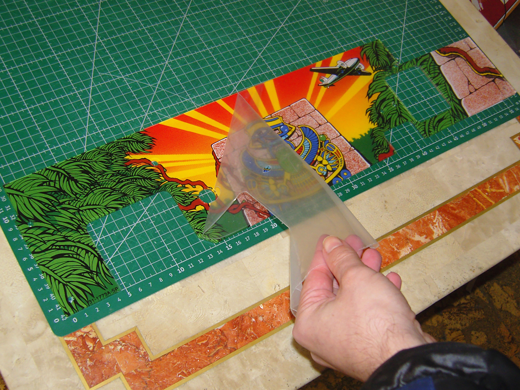 "Indiana Jones Pinball Lost Plastic Art+ Plastic+mounting" (WILLIAMS