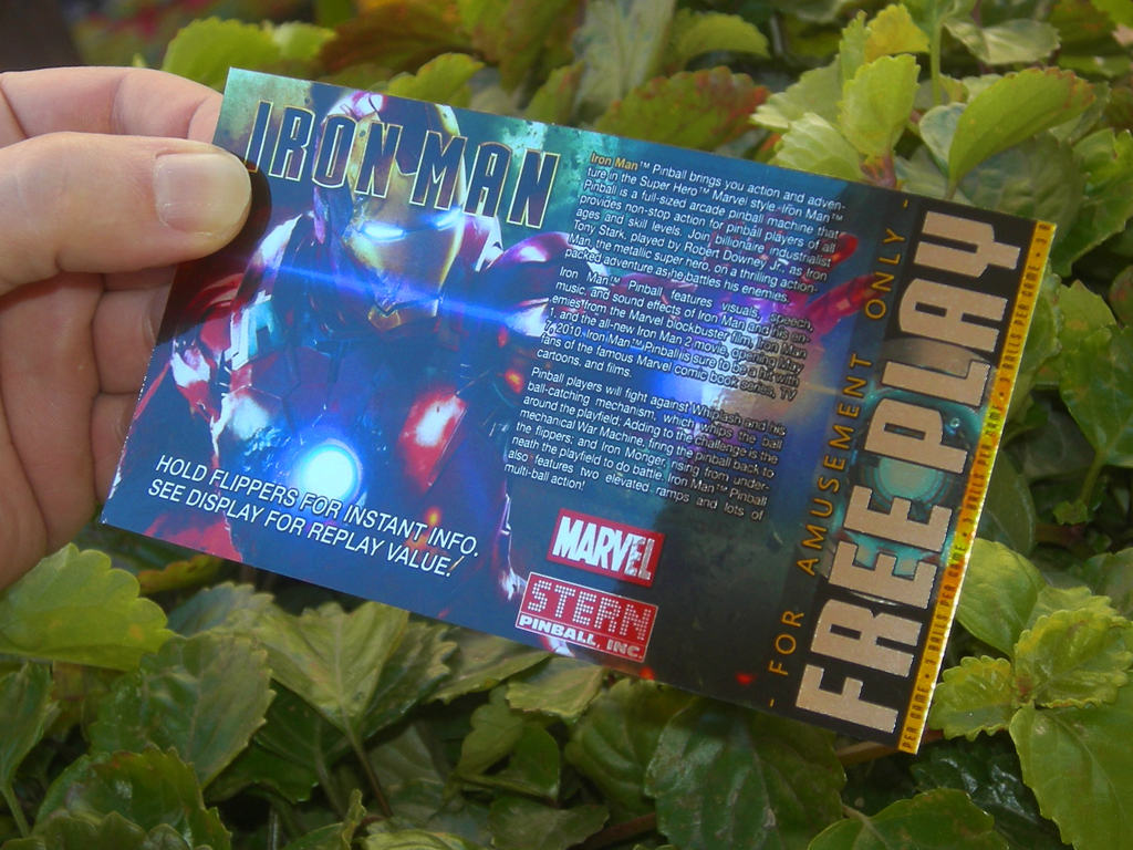 Iron Man Custom Pinball Card Free Play print2
