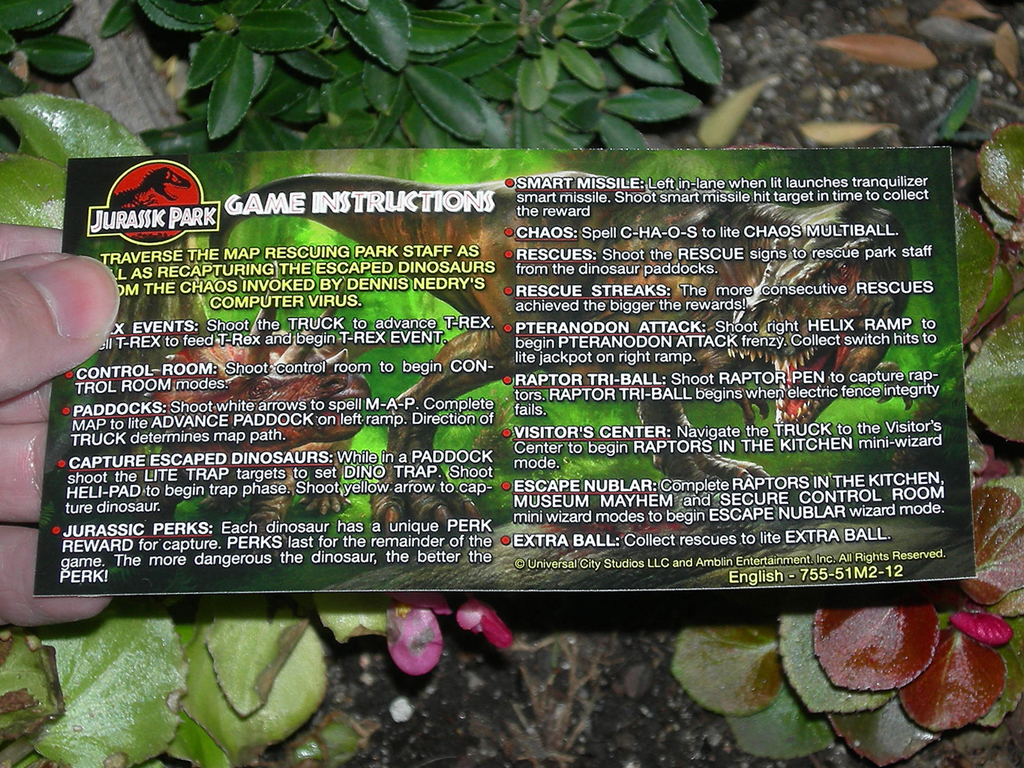 Jurassic-Park-Stern-Custom-Pinball-Card-Rules-print1a
