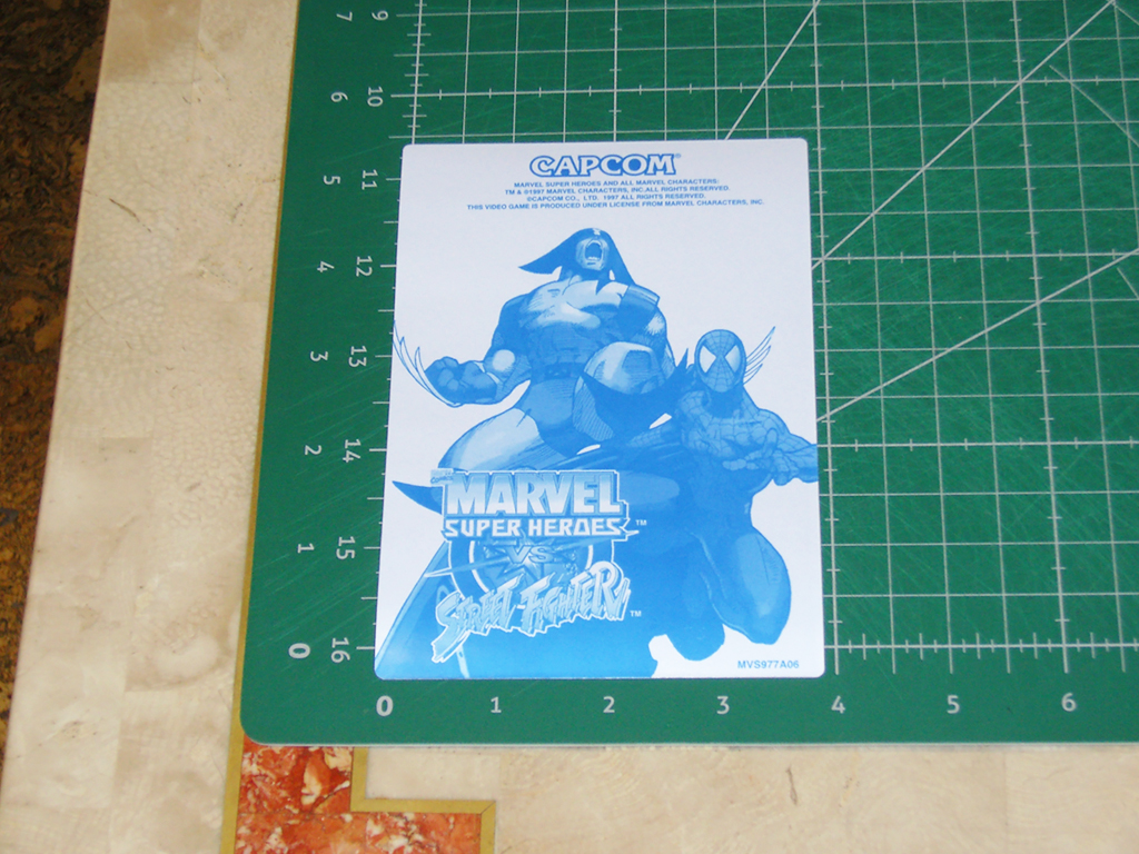 Marvel-vs-Street Fighter-CPS2-Game-Board-Label-Sticker-MVS977A06-Restored-print1