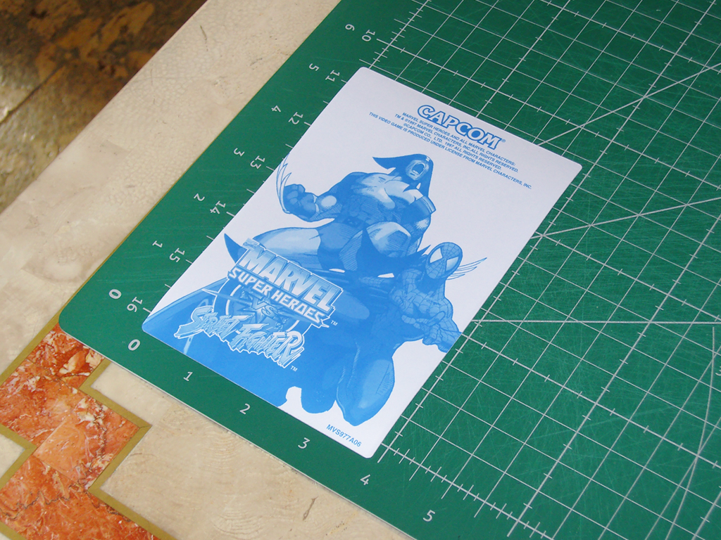 Marvel-vs-Street Fighter-CPS2-Game-Board-Label-Sticker-MVS977A06-Restored-print2