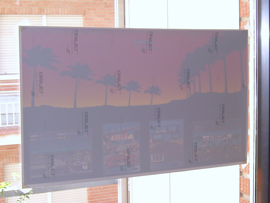 "Out Run Custom Marquee and Control Panel Overlay" (SEGA) impresos en ...