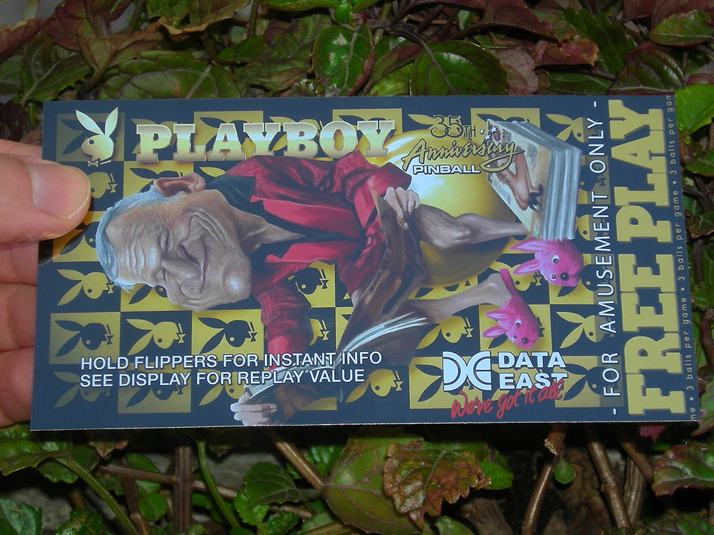 Playboy 35th Anniversary Custom Pinball Card Free Play print1