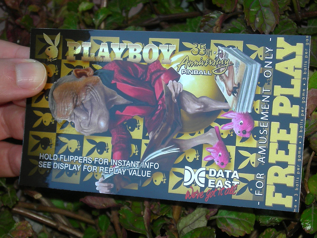 Playboy 35th Anniversary Custom Pinball Card Free Play print2