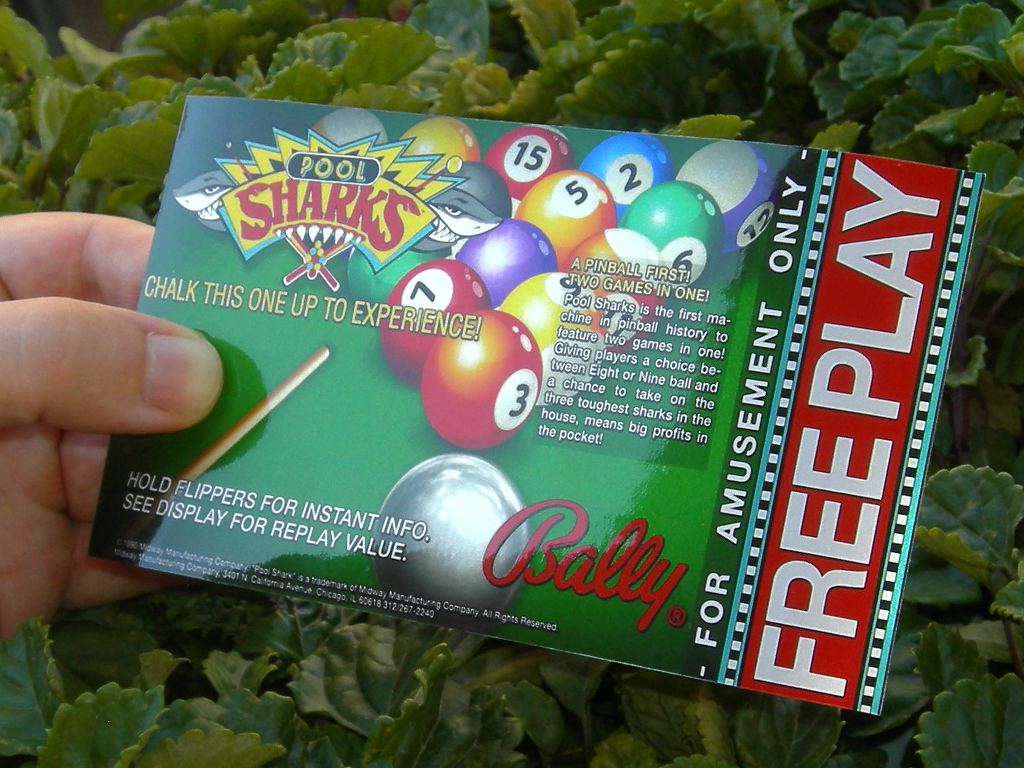 Pool Sharks Custom Pinball Cards - Free Play print3c