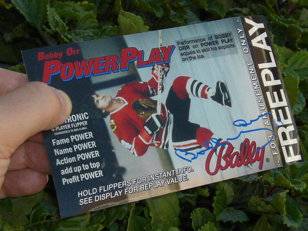 Power Play Pinball Card Customized Free Play print2c