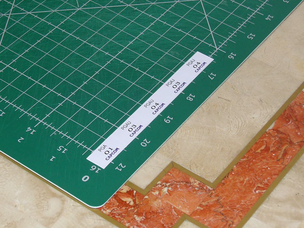 "PROGEAR CPS2 EPROM STICKERS FOR VERSION PGA, PGAU, PGAJ"