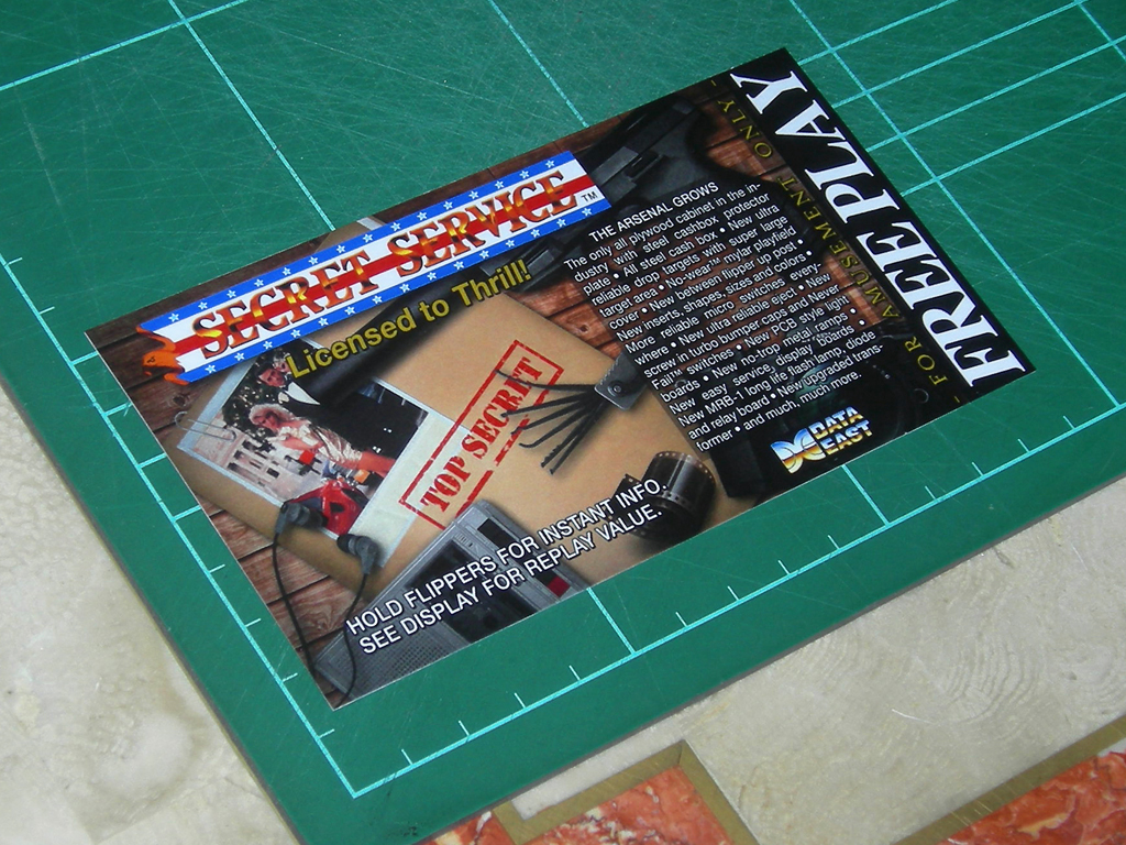 Secret Service Pinball Card Customized Free Play print2