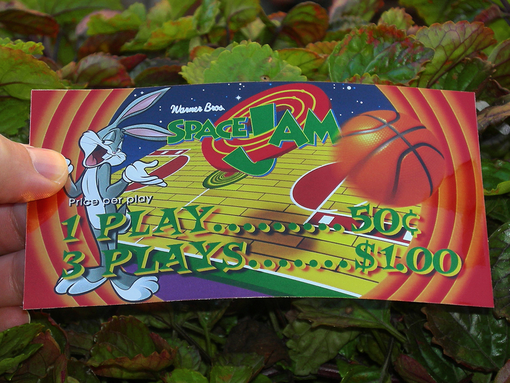 Space Jam Custom Pinball Card Dollar Price print1