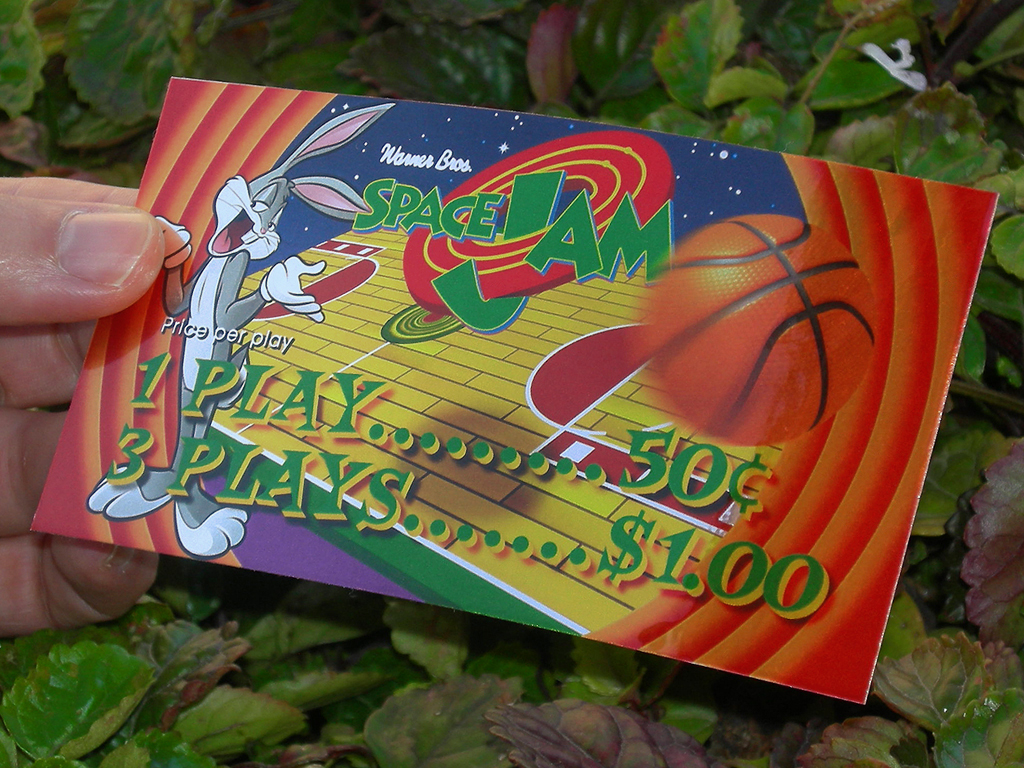 Space Jam Custom Pinball Card Dollar Price print2