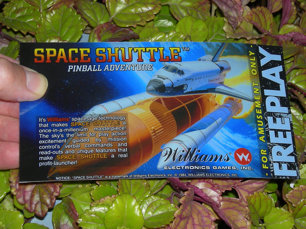 Space Shuttle-Custom-Pinball-Card-Free Play-print1c
