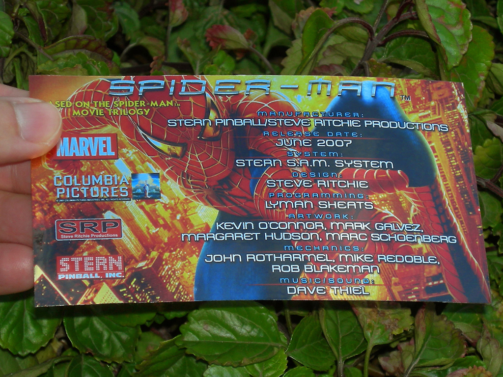 Spiderman Custom Pinball Card Crew print1