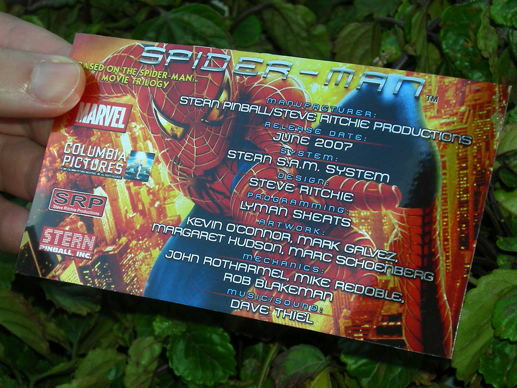 Spiderman Custom Pinball Card Crew print2
