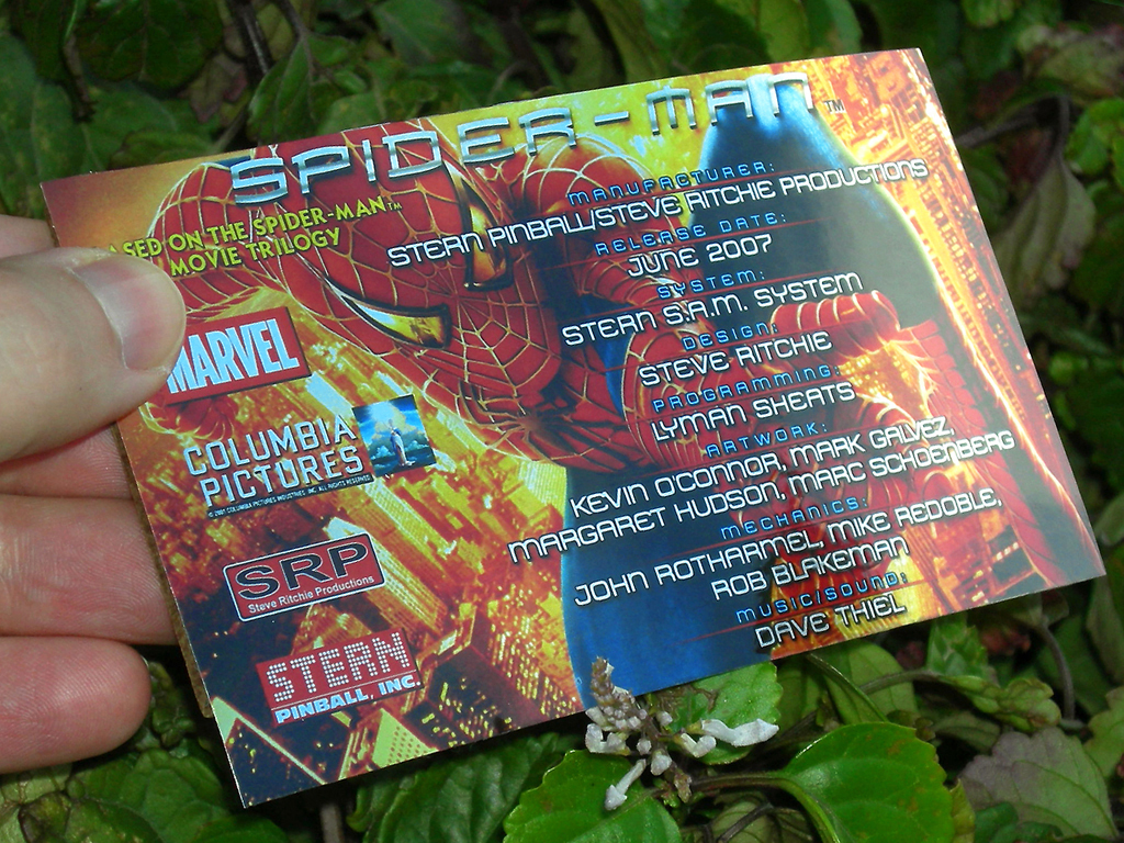 Spiderman Custom Pinball Card Crew print3