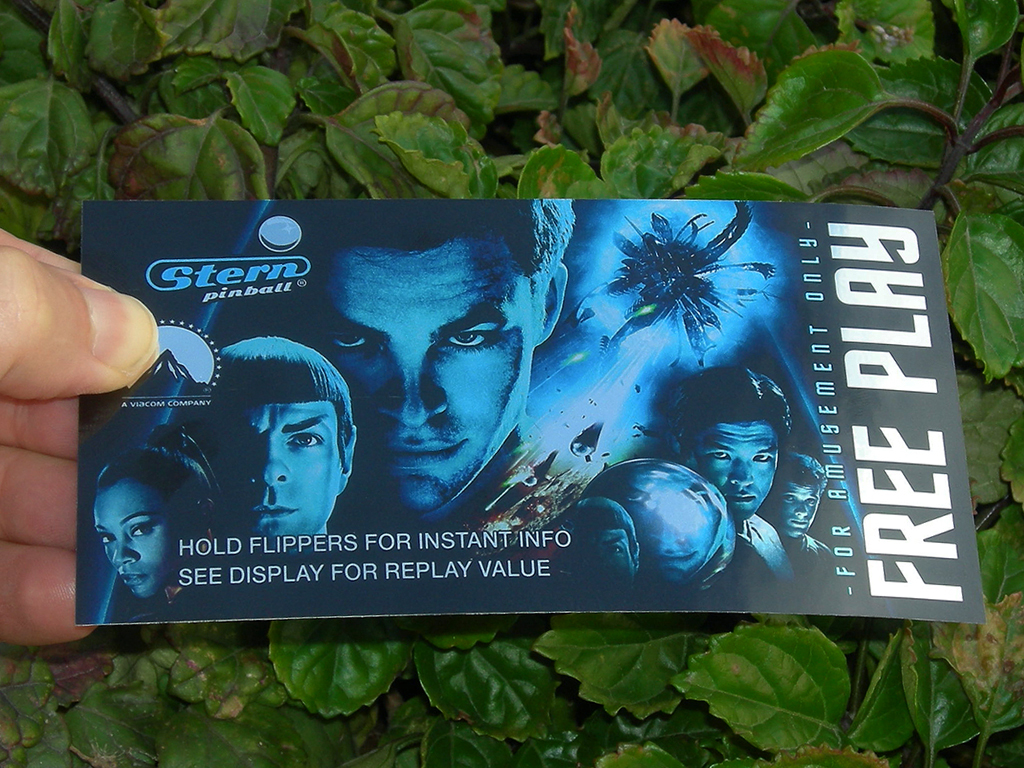 Star Trek Custom Pinball Card - Free Play print1