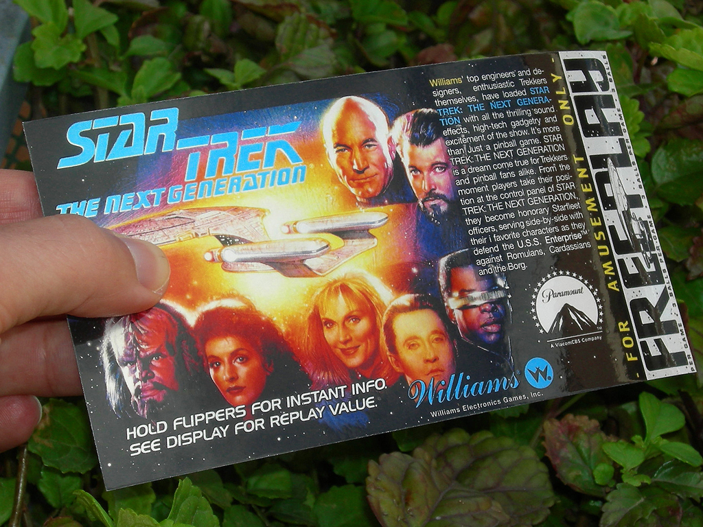 Star Trek the Next Generation Custom Pinball Card Free Play2 print3c