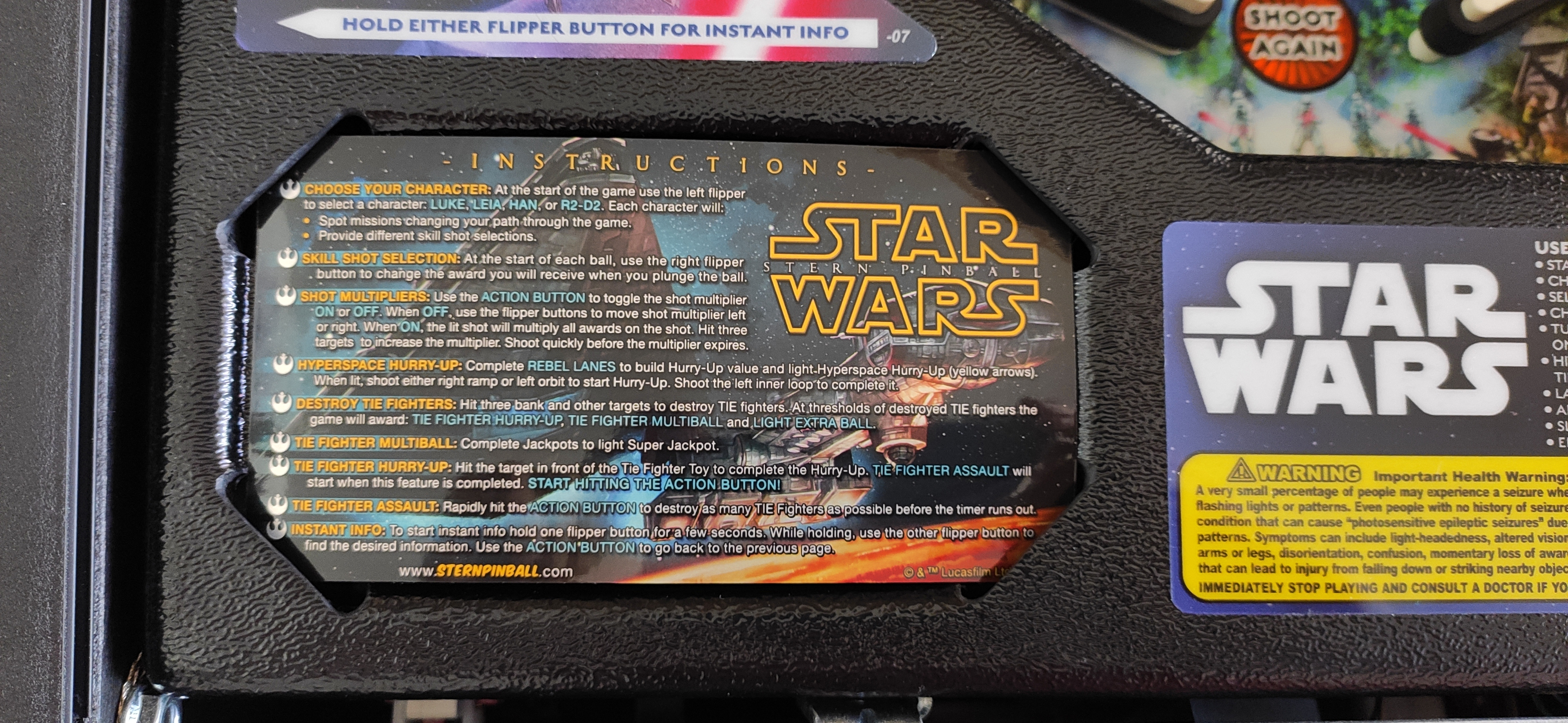Star Wars Pinball with Custom Pinball Cards Seb print photo2