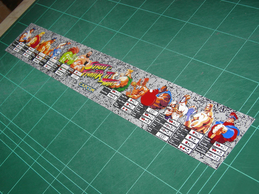"Customized Street Fighter II Turbo" printed in semi-plastic flyer ...