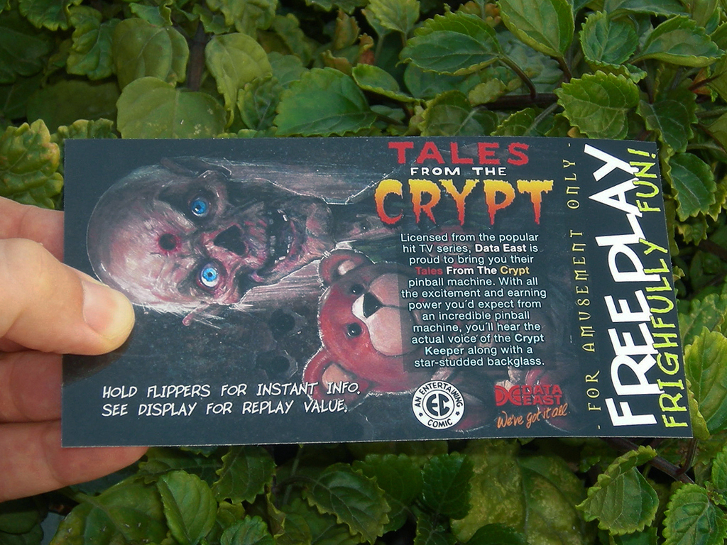 Tales From The Crypt Custom Pinball Card Free Play print1c