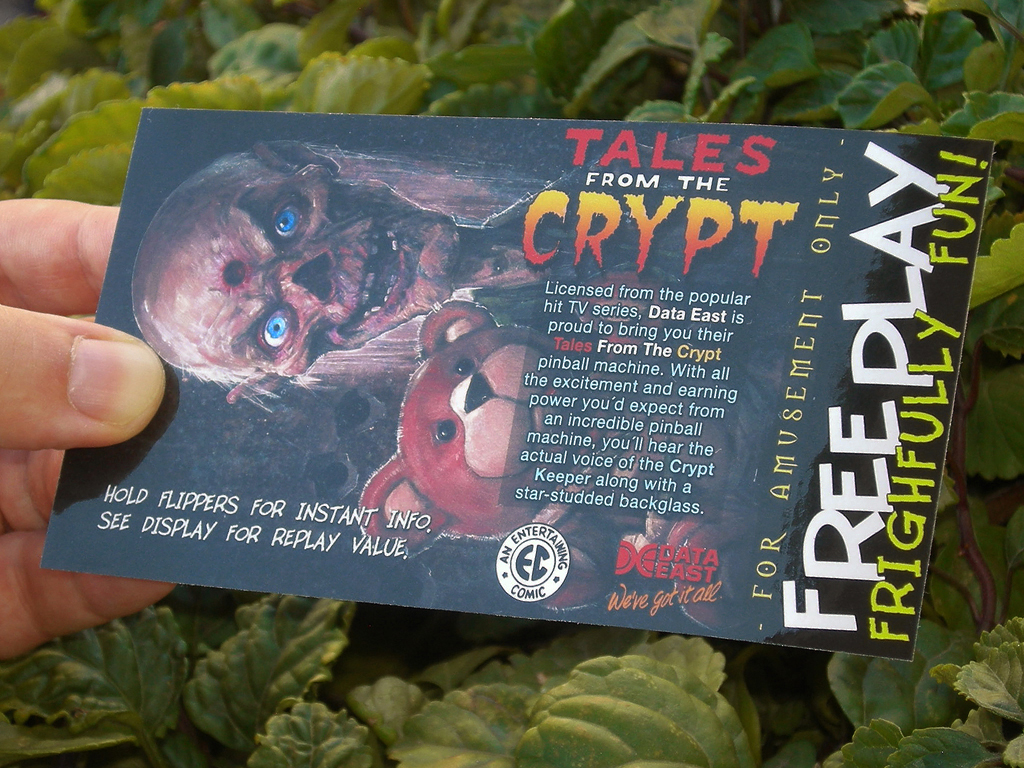 Tales From The Crypt Custom Pinball Card Free Play print2c