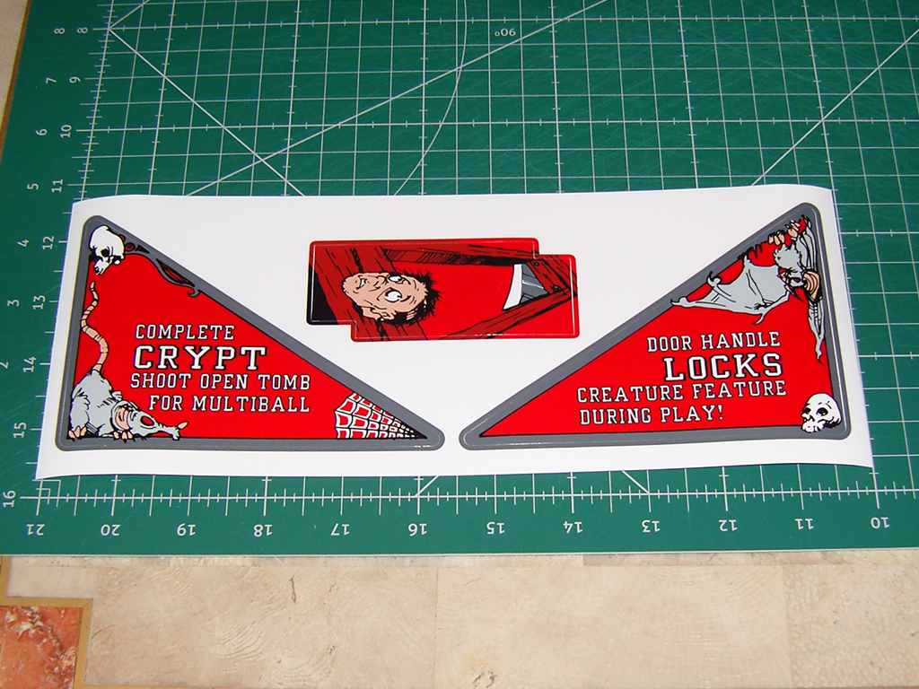 "TALES FROM THE CRYPT APRONS" (DATA EAST) artwork restored