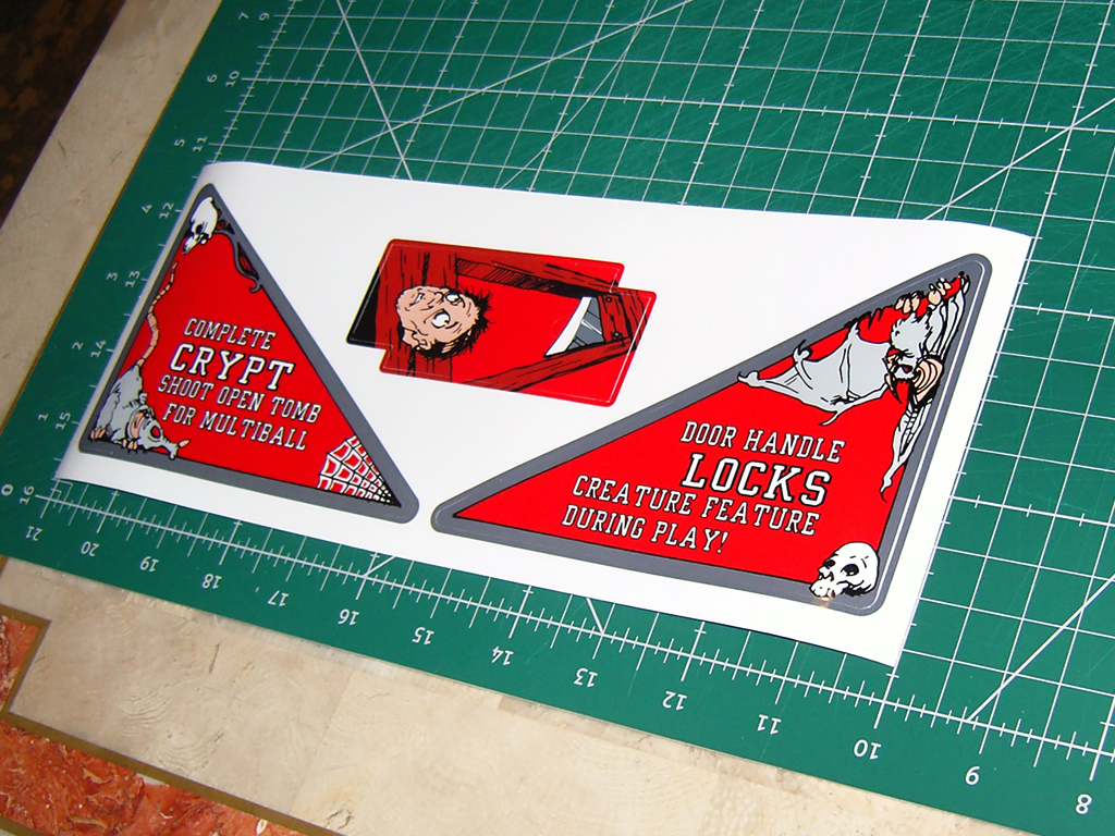 "TALES FROM THE CRYPT APRONS" (DATA EAST) artwork restored