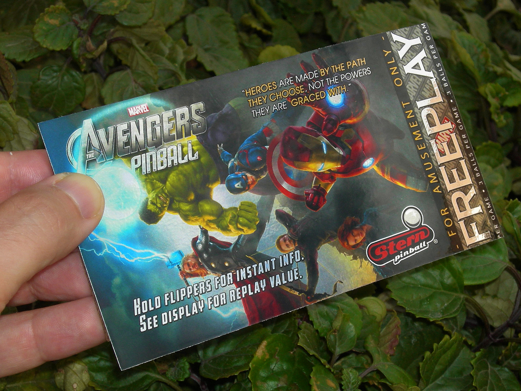 The Avengers Custom Pinball Card Free Play print3