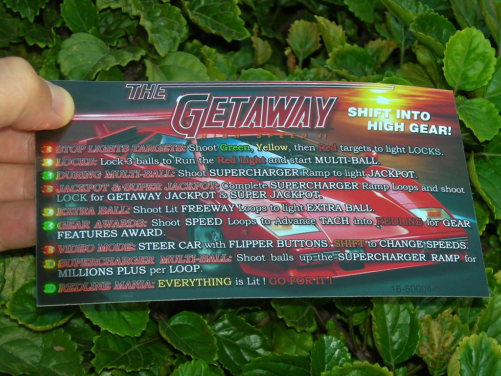 The Getaway High Speed II Card Customized Rules print1