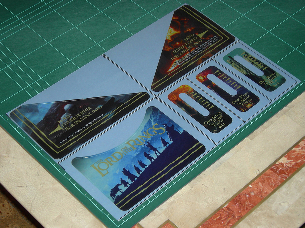 The Lord of the Rings Custom Pinball Aprons Set2 print2