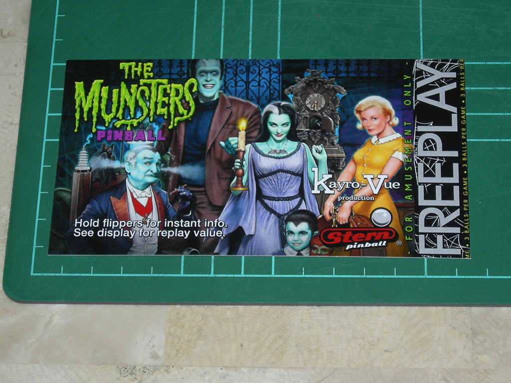 The Munsters Pinball Card Customized Free Play print1a