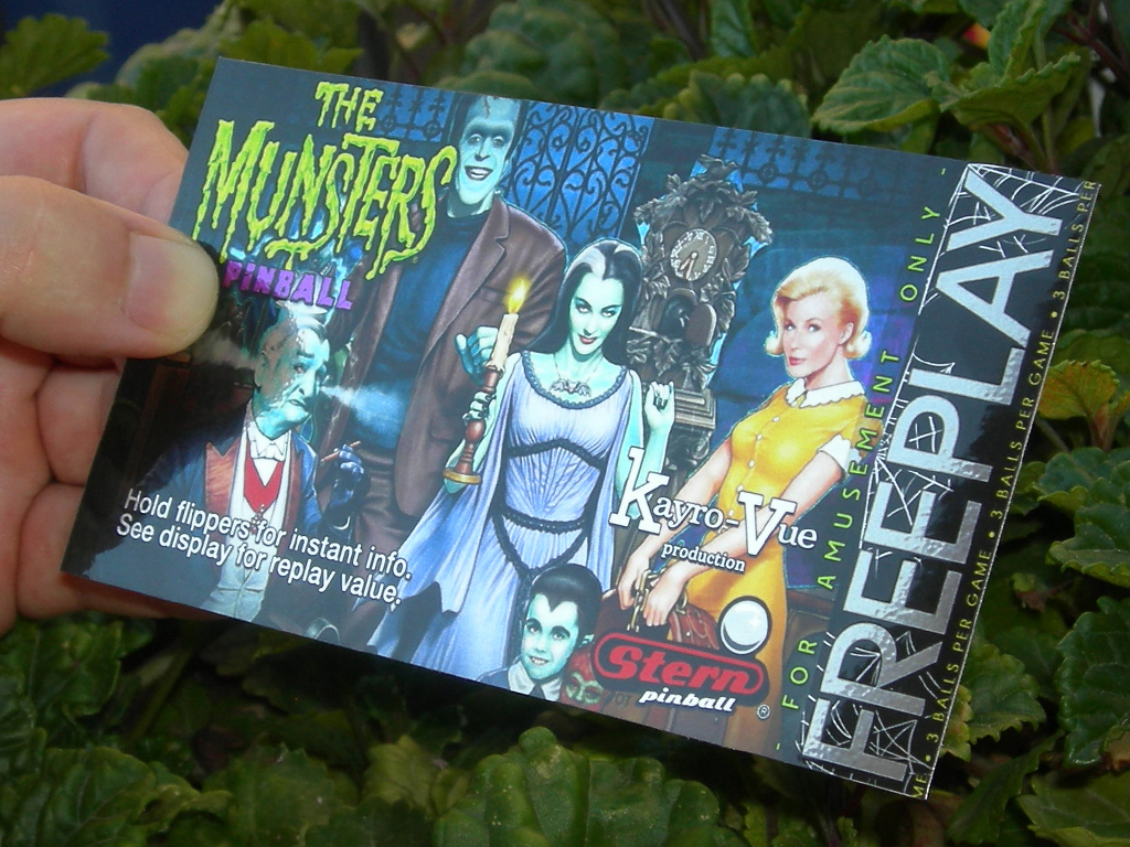 The Munsters Pinball Card Customized Free Play print2