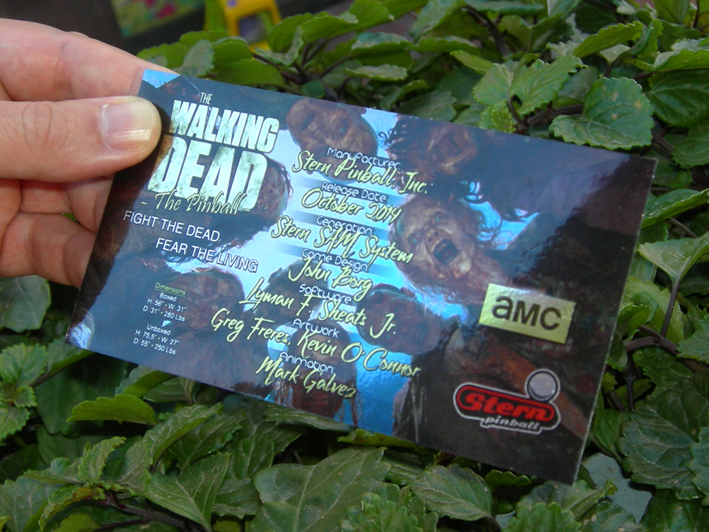 The Walking Dead Custom Pinball Card Crew print2