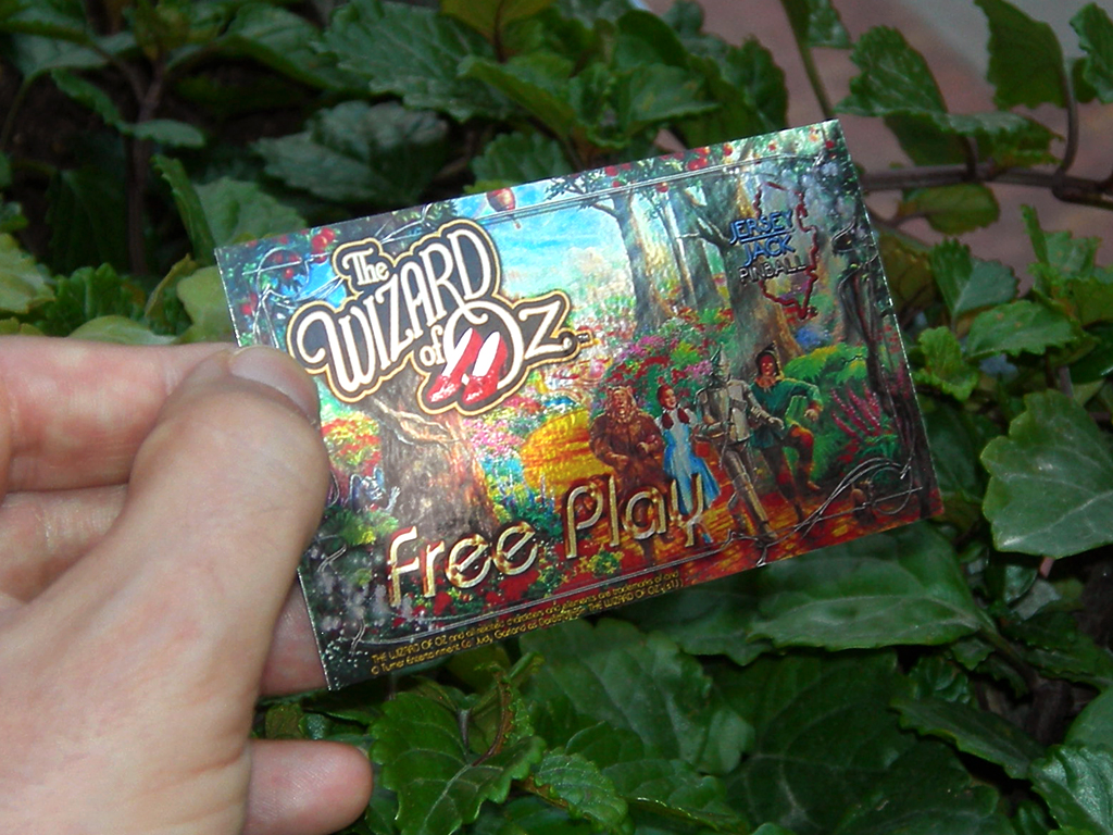 The Wizard of Oz Custom Pinball Card Free Play print2