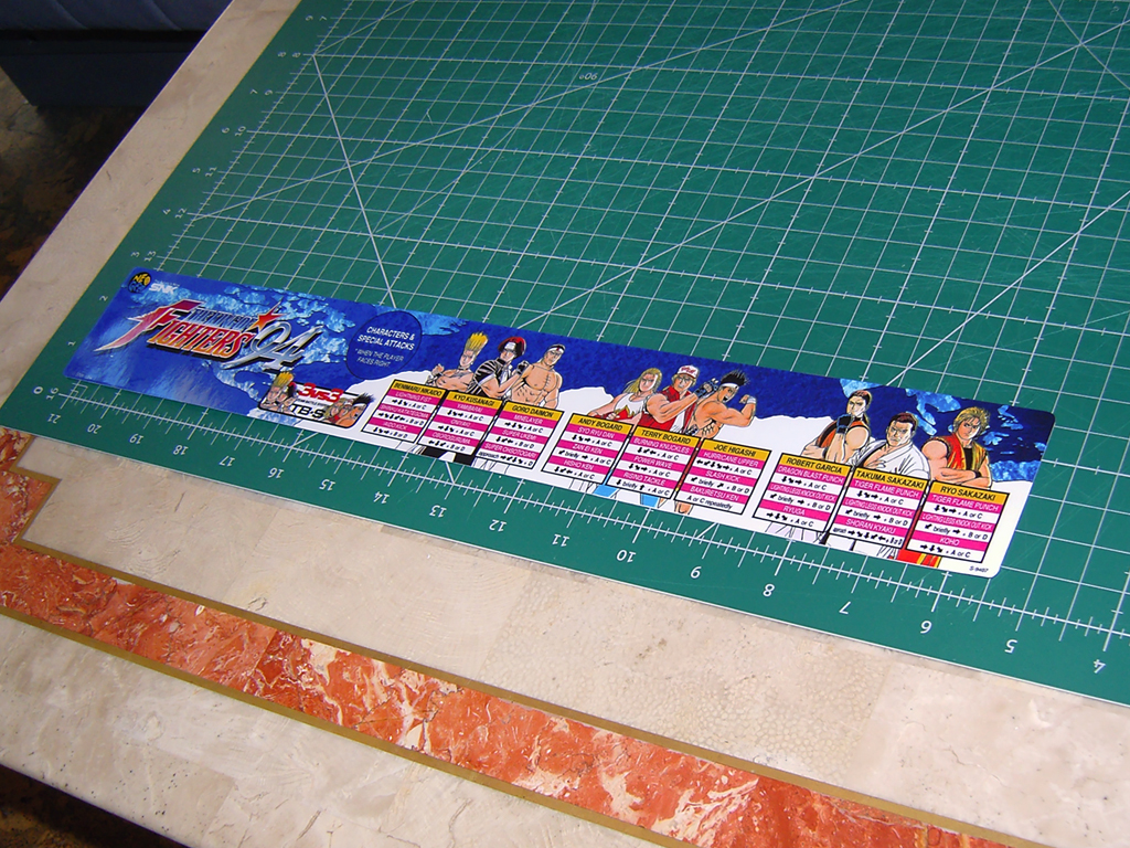 拳王ページ THE KING OF FIGHTERS ´94 MOVE LIST STICKER 1