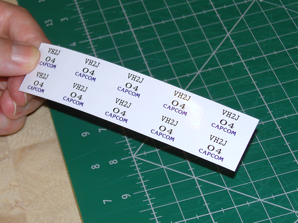 "VAMPIRE HUNTER 2 CPS2 EPROM STICKERS FOR VERSION VH2, VH2J"