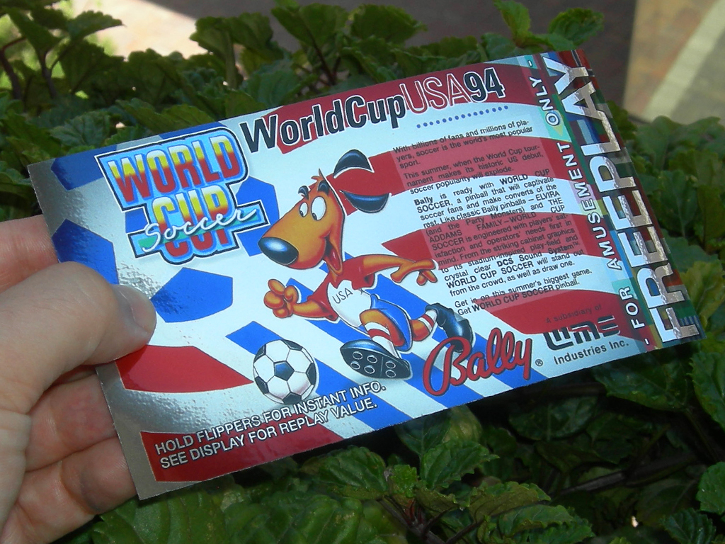 World Cup Soccer Pinball Card Customized Free Play print2