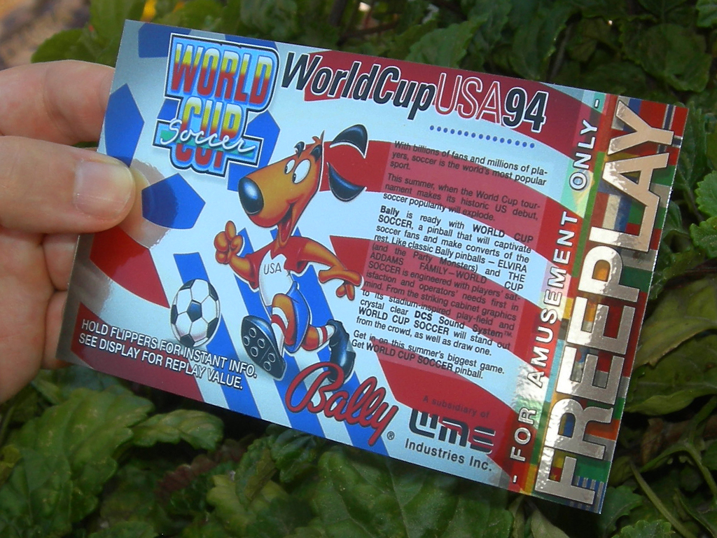 World Cup Soccer Pinball Card Customized Free Play print3