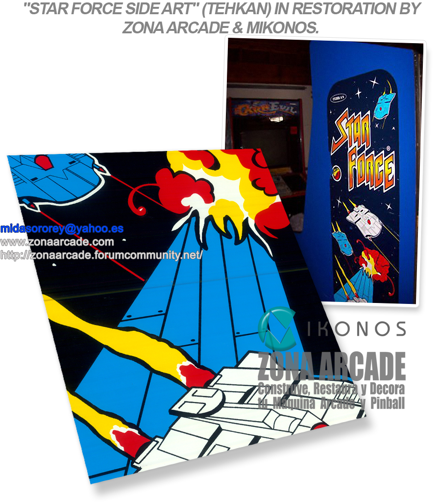 PCB Arcade JAMMA STAR FORCE - Tecfri Tehkan - Original - Fonctionne
