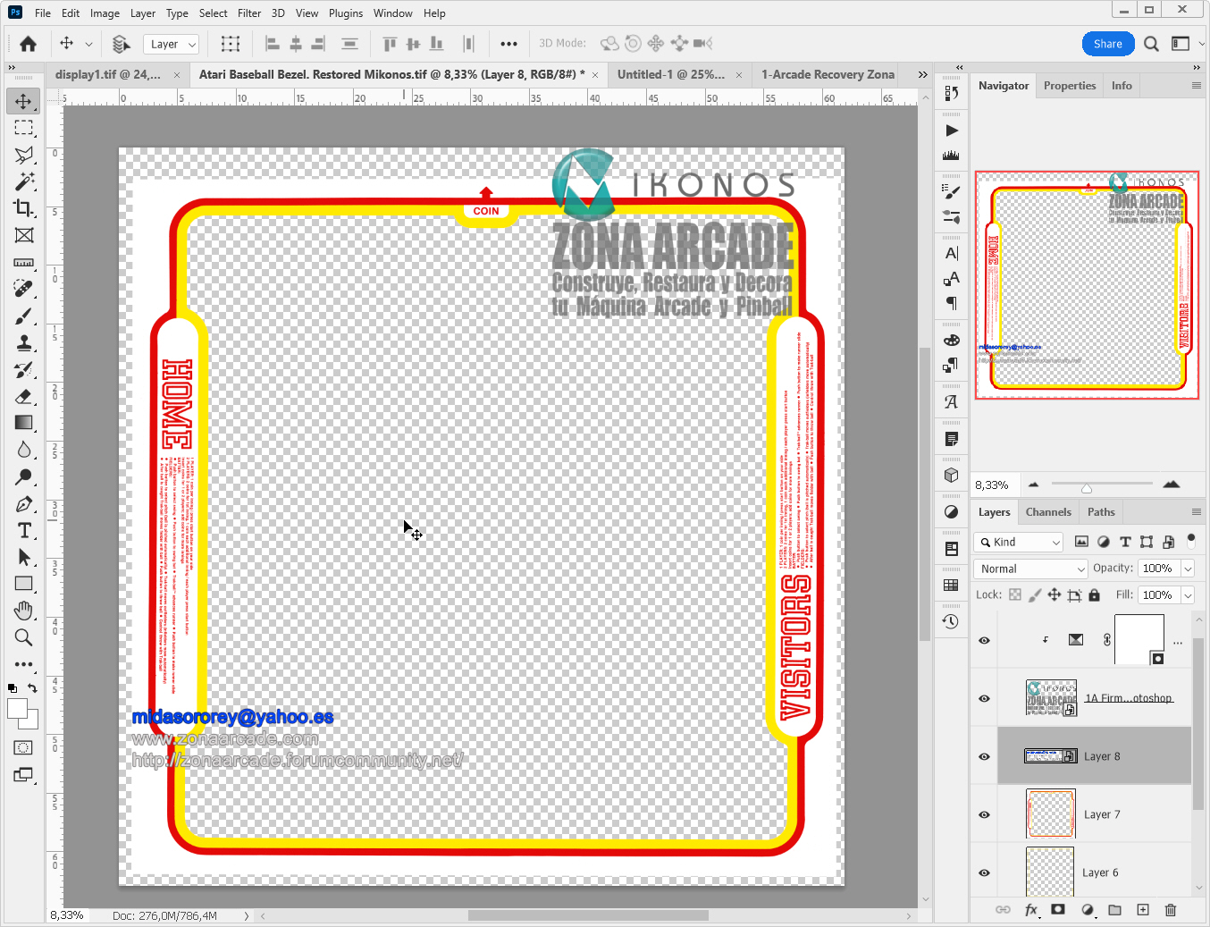 Atari-Baseball-cocktail-Bezel-Restored-Mikonos1