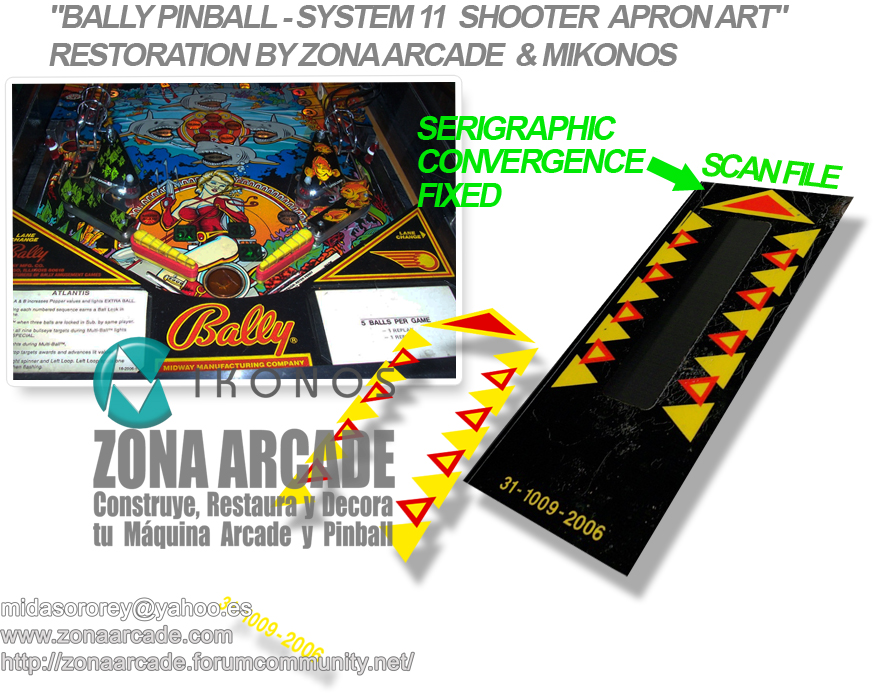 Bally Shooter Apron Art System 11. Restored Mikonos1