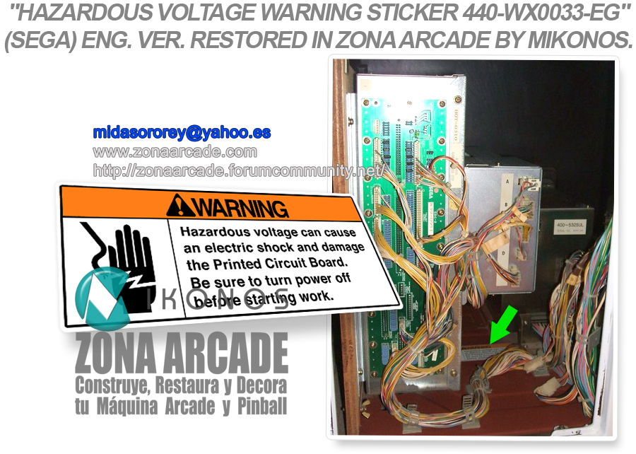Blast-City-Hazardous-Voltage-Shock-Warning-Sticker-440-WX0033-EG-Restored-Mikonos1