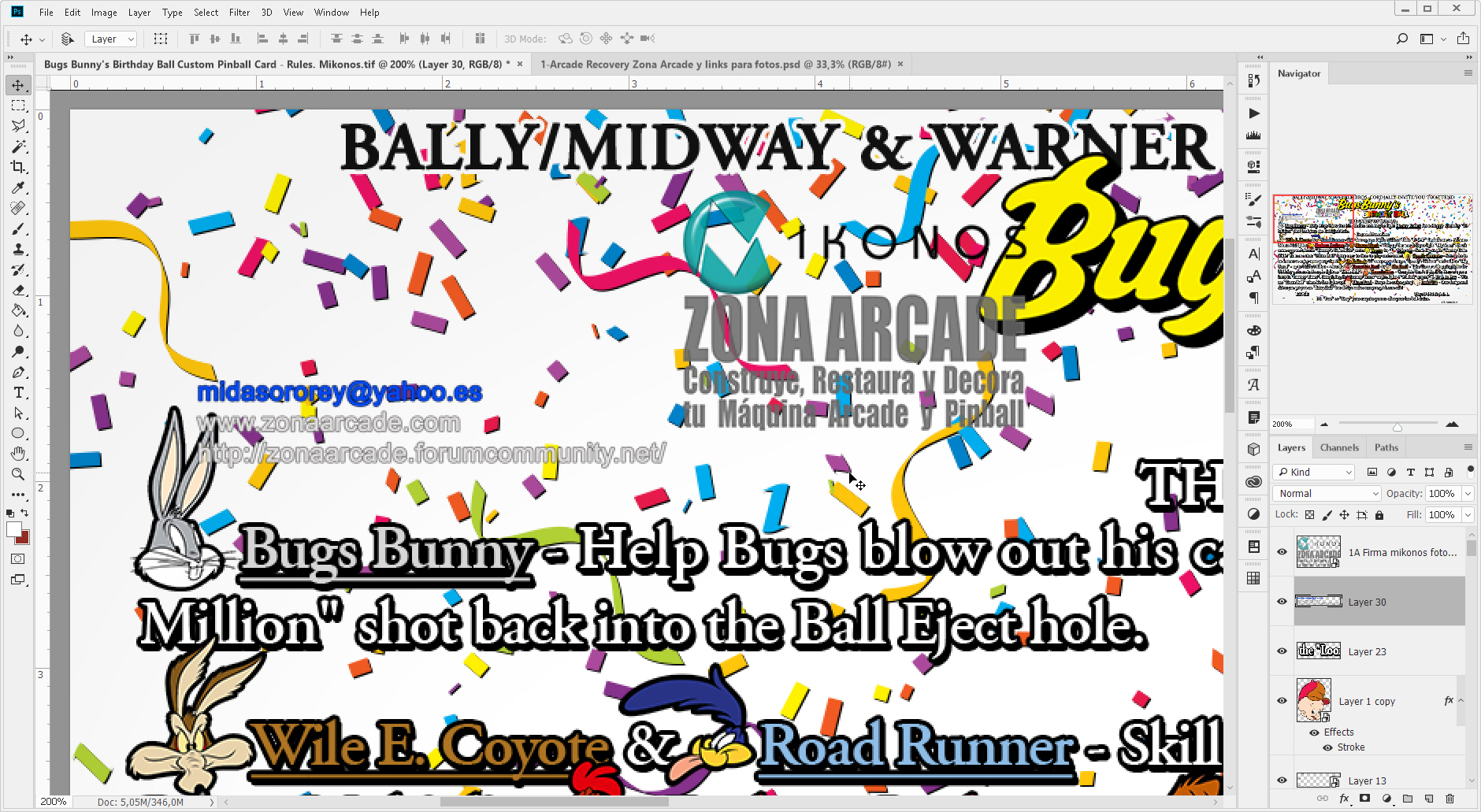 Bugs-Bunny's-Birthday-Ball-Custom-Pinball-Card-Rules-Mikonos2