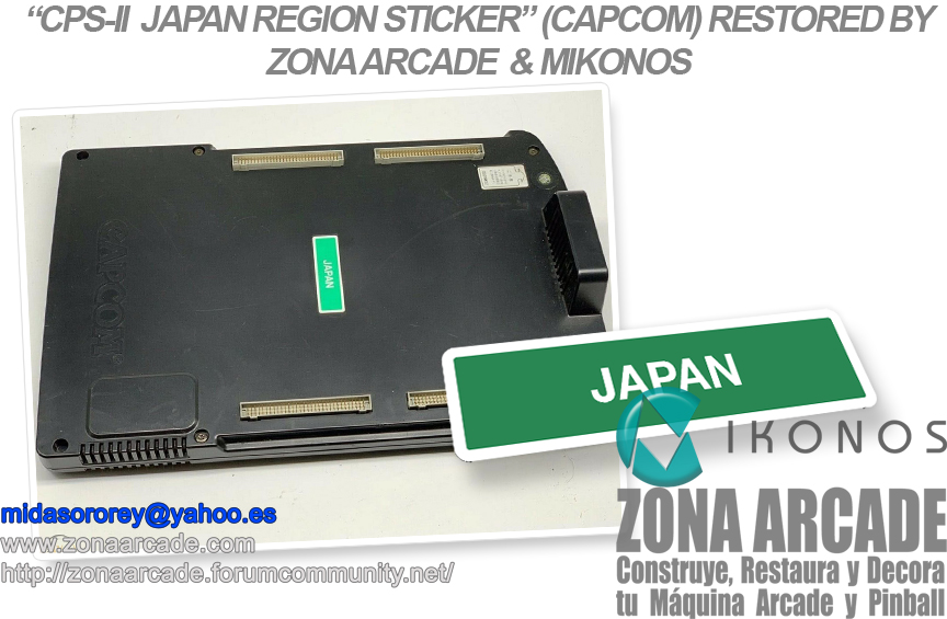 ALL CPS2 OR CP SYSTEM II ARCADE BOARD STICKERS FOR ALL