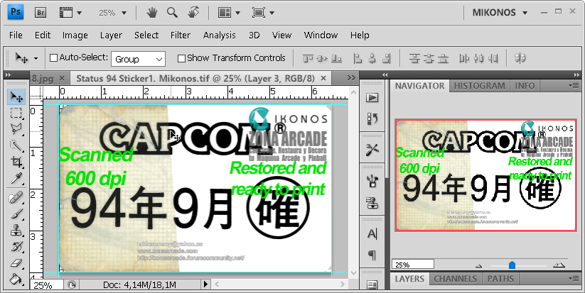 Capcom Status 94 Periphery Sticker. Mikonos1