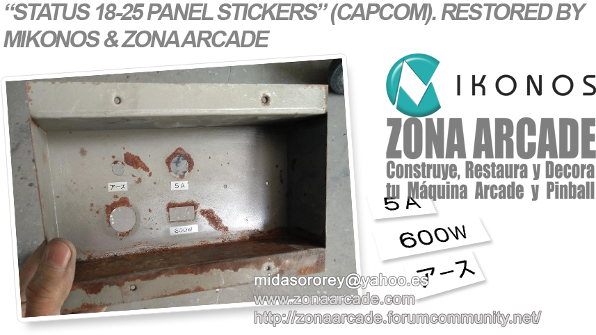 Capcom Status Panel Stickers. Mikonos1